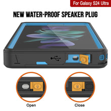 Load image into Gallery viewer, Galaxy S24 Ultra resistente al agua / a los golpes / a la nieve / a la suciedad [Serie Extrema] Funda delgada [Azul claro]
