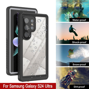 Galaxy S24 Ultra a prueba de agua / golpes / nieve / suciedad [Serie Extreme] Funda Slim Punkcase [Blanco]