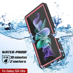 Galaxy S24 Ultra a prueba de agua/ golpes/ nieve [Serie Extrema] Estuche protector delgado de pantalla [Rosa]