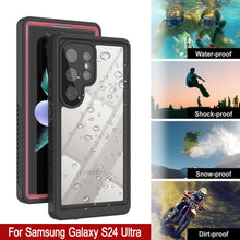 Load image into Gallery viewer, Galaxy S24 Ultra a prueba de agua/ golpes/ nieve [Serie Extrema] Estuche protector delgado de pantalla [Rosa]
