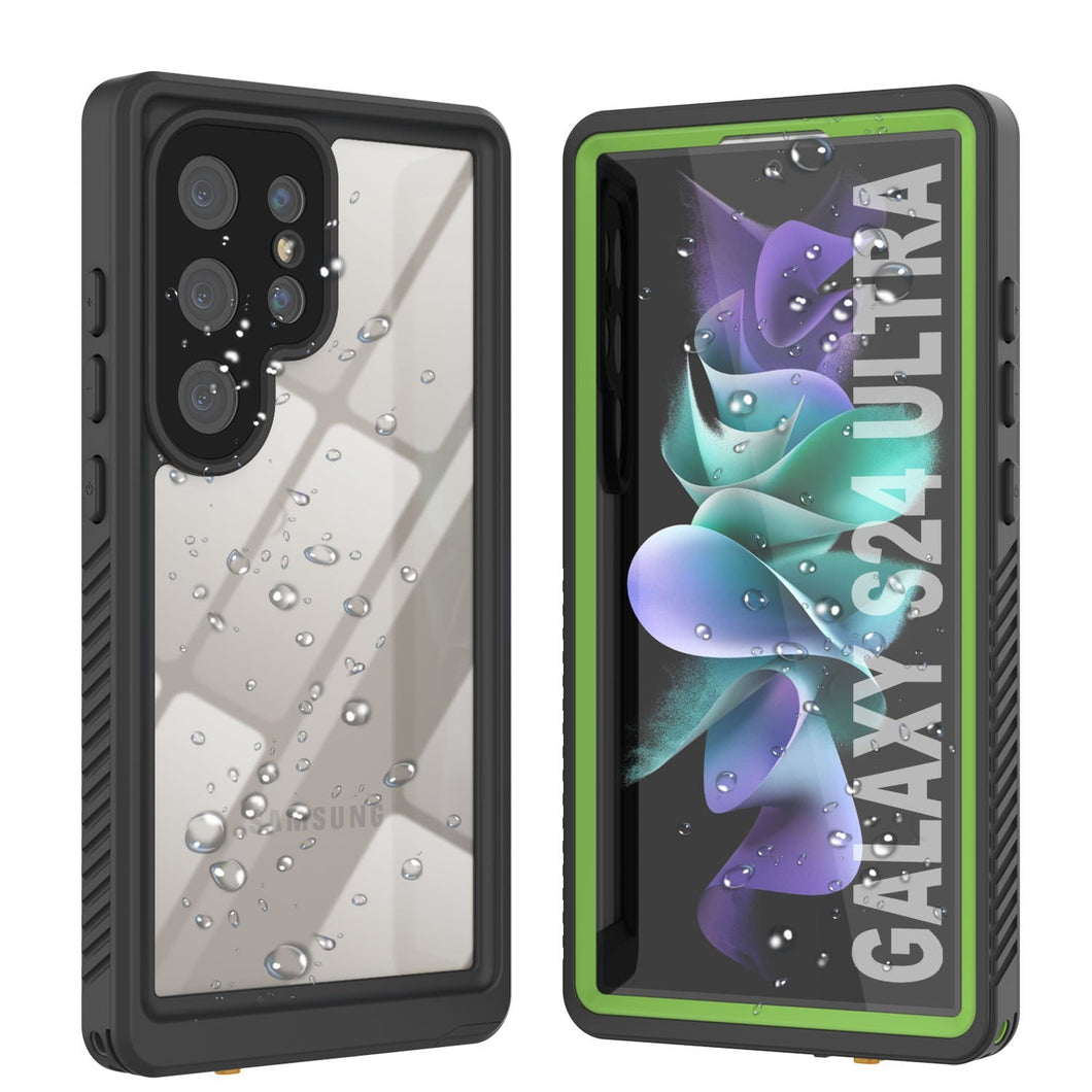 Galaxy S24 Ultra a prueba de agua/impactos [Serie Extrema] Funda Protectora de Pantalla [Verde Claro]