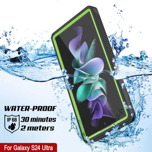 Galaxy S24 Ultra a prueba de agua/impactos [Serie Extrema] Funda Protectora de Pantalla [Verde Claro]