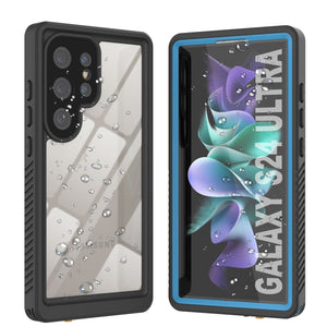 Galaxy S24 Ultra resistente al agua / a los golpes / a la nieve / a la suciedad [Serie Extrema] Funda delgada [Azul claro]