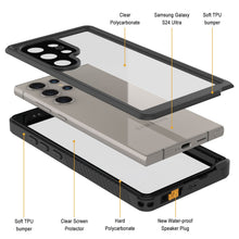Load image into Gallery viewer, Galaxy S24 Ultra Resistente al Agua/ a Prueba de Golpes [Serie Extrema] con Funda Protectora de Pantalla [Negro]
