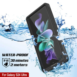 Galaxy S24 Ultra Resistente al Agua/ a Prueba de Golpes [Serie Extrema] con Funda Protectora de Pantalla [Negro]