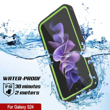 Cargar imagen en el visor de la galería, Galaxy S24 a prueba de agua y golpes [Serie Extreme] Protector de pantalla y funda [Verde claro]
