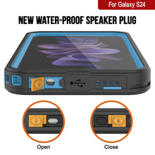 Cargar imagen en el visor de la galería, Funda delgada de la serie Extreme a prueba de agua, golpes, nieve y suciedad para Galaxy S24 [Azul Claro]
