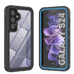 Funda delgada de la serie Extreme a prueba de agua, golpes, nieve y suciedad para Galaxy S24 [Azul Claro]