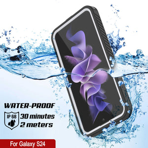 Galaxy S24 a prueba de agua / golpes / nieve / suciedad [Serie Extreme] Funda fina Punkcase [Blanca]