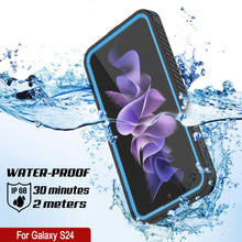 Cargar imagen en el visor de la galería, Funda delgada de la serie Extreme a prueba de agua, golpes, nieve y suciedad para Galaxy S24 [Azul Claro]
