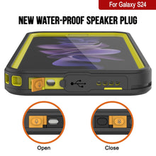 Cargar imagen en el visor de la galería, Galaxy S24 a Prueba de Agua / Resistente a los Golpes [Serie Extrema] con Protector de Pantalla (Amarillo)
