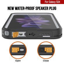 Cargar imagen en el visor de la galería, Galaxy S24 a prueba de agua / golpes / nieve / suciedad [Serie Extreme] Funda fina Punkcase [Blanca]
