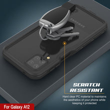 Cargar imagen en el visor de la galería, Funda resistente al agua Galaxy A12 PunkCase StudStar Black delgada 6,6 pies a prueba de agua IP68 a prueba de golpes/nieve.
