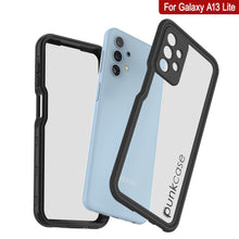 Cargar imagen en el visor de la galería, Estuche sumergible Galaxy A13 Lite PunkCase StudStar negro delgado resistente al agua de 6.6 pies de profundidad IP68 a prueba de golpes/nieve.

