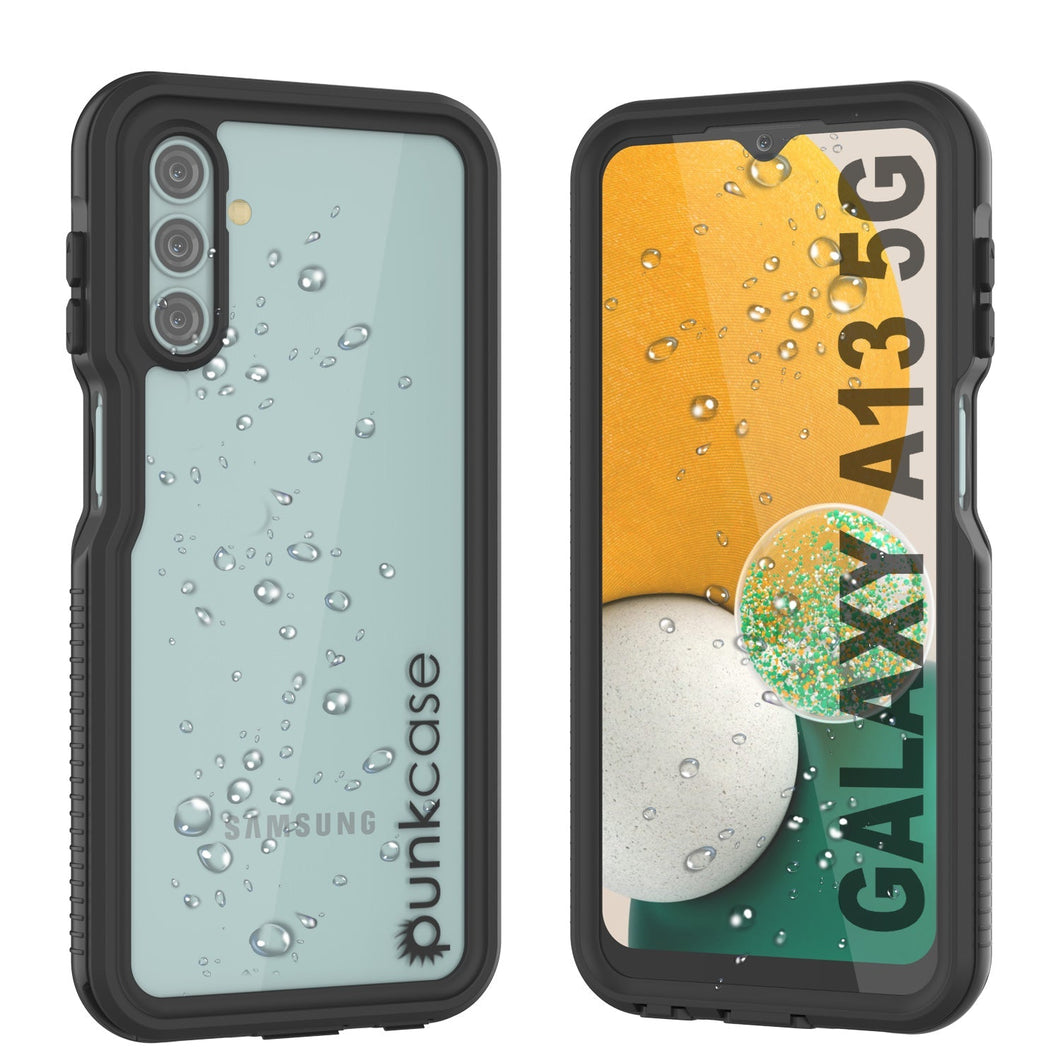 Galaxy A13 Funda Impermeable PunkCase StudStar Negro Delgado 6.6ft a prueba de agua IP68 a prueba de golpes/nieve.