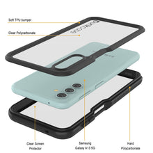 Cargar imagen en el visor de la galería, Galaxy A13 Funda Impermeable PunkCase StudStar Negro Delgado 6.6ft a prueba de agua IP68 a prueba de golpes/nieve.
