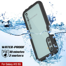 Cargar imagen en el visor de la galería, Galaxy A13 Funda Impermeable PunkCase StudStar Negro Delgado 6.6ft a prueba de agua IP68 a prueba de golpes/nieve.

