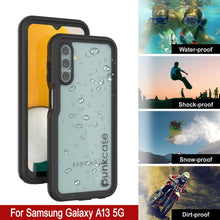 Cargar imagen en el visor de la galería, Galaxy A13 Funda Impermeable PunkCase StudStar Negro Delgado 6.6ft a prueba de agua IP68 a prueba de golpes/nieve.
