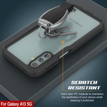 Cargar imagen en el visor de la galería, Galaxy A13 Funda Impermeable PunkCase StudStar Negro Delgado 6.6ft a prueba de agua IP68 a prueba de golpes/nieve.
