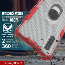 Cargar imagen en el visor de la galería, Estuche Punkcase Galaxy Note 10 [Serie Magnetix 2.0] Funda protectora transparente de TPU con soporte [Rojo]
