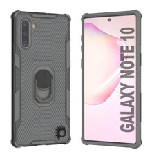 Cargar imagen en el visor de la galería, Funda Punkcase Galaxy Note 10 [Serie Magnetix 2.0] Cubierta transparente protectora de TPU con soporte [Gris]
