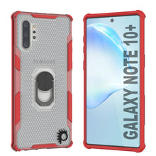 Cargar imagen en el visor de la galería, Funda Punkcase Galaxy Note 10 Plus [Serie Magnetix 2.0] Cubierta protectora transparente TPU con soporte [Rojo].
