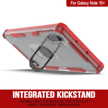 Cargar imagen en el visor de la galería, Funda Punkcase Galaxy Note 10 Plus [Serie Magnetix 2.0] Cubierta protectora transparente TPU con soporte [Rojo].
