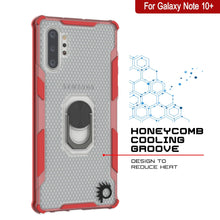 Cargar imagen en el visor de la galería, Funda Punkcase Galaxy Note 10 Plus [Serie Magnetix 2.0] Cubierta protectora transparente TPU con soporte [Rojo].
