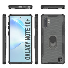 Load image into Gallery viewer, Funda Punkcase Galaxy Note 10 Plus [Serie Magnetix 2.0] Cubierta transparente de TPU protectora con soporte [negro].
