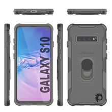 Cargar imagen en el visor de la galería, Punkcase Funda Galaxy S10 [Serie Magnetix 2.0] Cubierta Protectora Transparente de TPU con Soporte [Gris]
