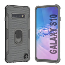 Cargar imagen en el visor de la galería, Punkcase Funda Galaxy S10 [Serie Magnetix 2.0] Cubierta Protectora Transparente de TPU con Soporte [Gris]
