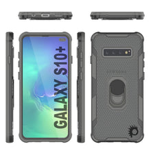 Load image into Gallery viewer, Funda Punkcase Galaxy S10 Plus [Serie Magnetix 2.0] Cover de TPU transparente protectora con soporte para sujeción [Gris]
