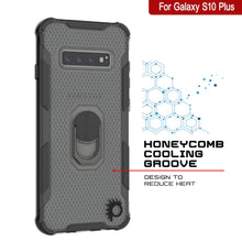 Cargar imagen en el visor de la galería, Carcasa Punkcase para Samsung Galaxy S10 Plus [Serie Magnetix 2.0] Funda Transparente de TPU Protectora con Soporte [Negro]
