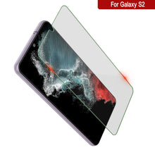 Cargar imagen en el visor de la galería, Descripción del producto en español: Galaxy S22 Punkcase Glass SHIELD Protector de Pantalla de Vidrio Templado Negro 0.33mm de Grosor Cristal 9H.
