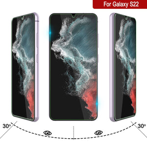 Galaxy S22 Punkcase Glass SHIELD Protector de Pantalla de Cristal Templado Blanco 0.33mm de Grosor y Cristal 9H.