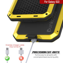 Cargar imagen en el visor de la galería, Galaxy S22 Metal Case, Heavy Duty Military Grade Rugged Armor Cover [Neon] (Color in image: Red)
