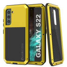 Cargar imagen en el visor de la galería, Galaxy S22 Metal Case, Heavy Duty Military Grade Rugged Armor Cover [Neon] (Color in image: Neon)
