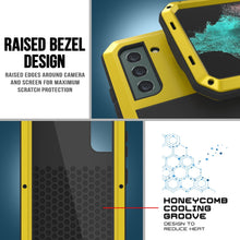 Cargar imagen en el visor de la galería, Galaxy S22 Metal Case, Heavy Duty Military Grade Rugged Armor Cover [Neon] 
