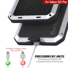 Cargar imagen en el visor de la galería, Galaxy S22+ Plus Metal Case, Heavy Duty Military Grade Rugged Armor Cover [White] (Color in image: Red)
