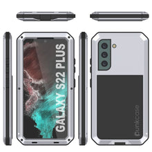 Cargar imagen en el visor de la galería, Galaxy S22+ Plus Metal Case, Heavy Duty Military Grade Rugged Armor Cover [White] 
