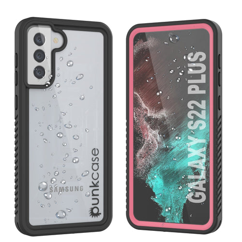Galaxy S22+ Plus Water/ Shock/ Snowproof [Extreme Series] Slim Screen Protector Case [Pink] (Color in image: Pink)
