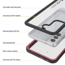 Cargar imagen en el visor de la galería, Galaxy S22+ Plus Water/ Shock/ Snowproof [Extreme Series] Slim Screen Protector Case [Pink] (Color in image: Light Green)
