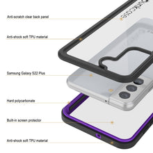 Cargar imagen en el visor de la galería, Galaxy S22+ Plus Water/ Shockproof [Extreme Series] Slim Screen Protector Case [Purple] (Color in image: Light Green)
