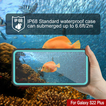 Cargar imagen en el visor de la galería, Galaxy S22+ Plus Water/ Shock/ Snowproof [Extreme Series]  Screen Protector Case [Teal] (Color in image: Light blue)

