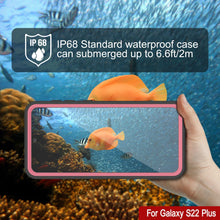 Cargar imagen en el visor de la galería, Galaxy S22+ Plus Water/ Shock/ Snowproof [Extreme Series] Slim Screen Protector Case [Pink] (Color in image: Black)
