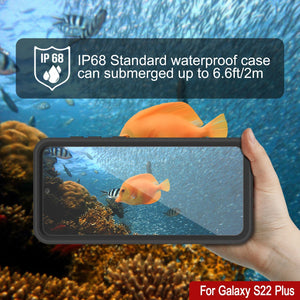 Galaxy S22+ Plus Water/ Shockproof [Extreme Series] With Screen Protector Case [Black] (Color in image: Purple)