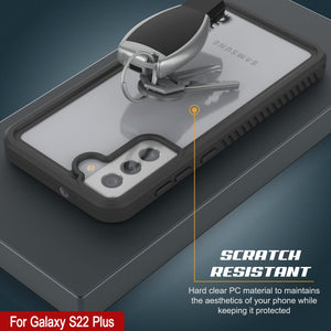 Galaxy S22+ Plus Water/ Shockproof [Extreme Series] Screen Protector Case [Light Green] (Color in image: Light blue)
