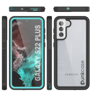Galaxy S22+ Plus Water/ Shock/ Snowproof [Extreme Series]  Screen Protector Case [Teal] (Color in image: Pink)