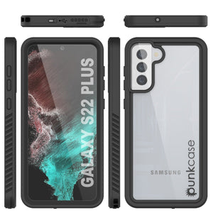 Galaxy S22+ Plus Water/ Shockproof [Extreme Series] With Screen Protector Case [Black] (Color in image: Red)