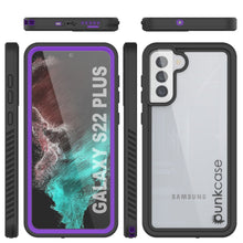 Cargar imagen en el visor de la galería, Galaxy S22+ Plus Water/ Shockproof [Extreme Series] Slim Screen Protector Case [Purple] (Color in image: Red)
